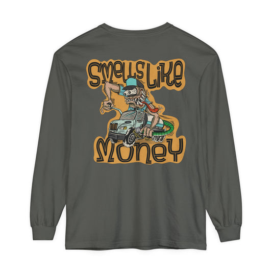 Unisex Garment-dyed Long Sleeve T-Shirt