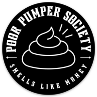 Poor Pumper Society Die Cut Stickers 3x3